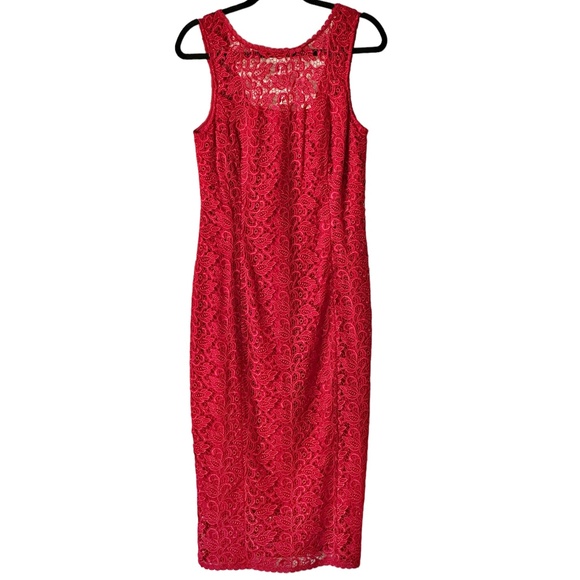 White House Black Market | Dresses | Crimson Red Lace Dress White House  Black Market Only Worn Once | Poshmark